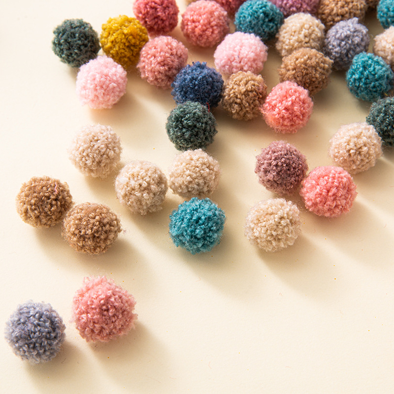 Art Craft Hat - 100Pcs 15Mm เกาหลี Curly Plush ลูกบอล