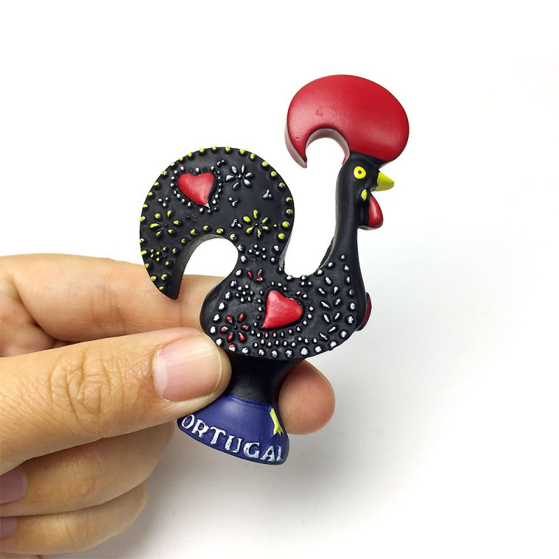 Art Craft Magnet - งานฝีมือศิลปะแม่เหล็กไก่พันธุ์กัลลิก 3 มิติจากโปรตุเกส - ของตกแต่งบ้าน 3