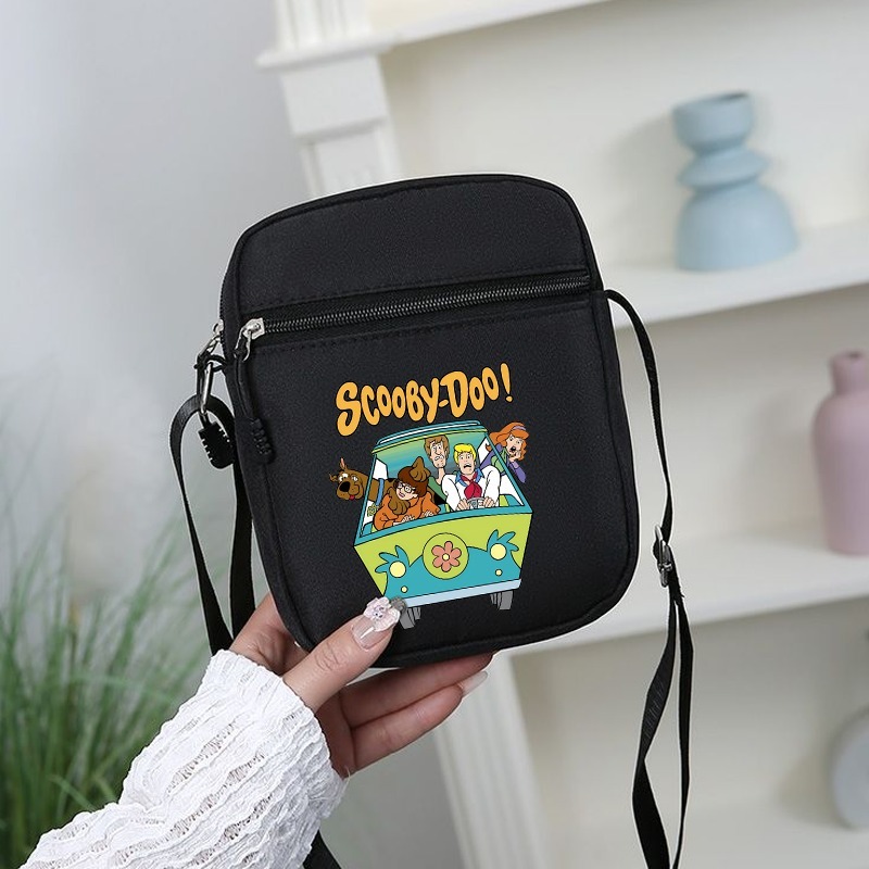 Art Craft Bag - กระเป๋าสะพายข้างสคูบี้ดูสำหรับผู้หญิงการ์ตูนอะนิเมะลายพิมพ์กระเป๋าสะพายไหล่แบบพกพาสำหรับทุกเพศกระเป๋าถือแบบพกพากลางแจ้งของขวัญวันเกิด