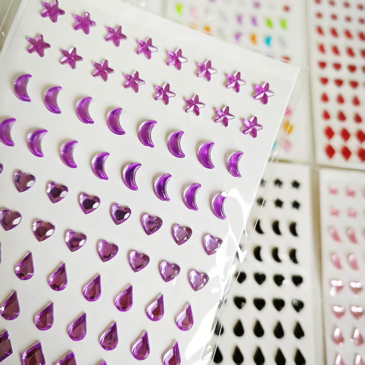 Art Crafts - สติกเกอร์อะคริลิค 3 มิติ ลายอัญมณี สำหรับตกแต่งโทรศัพท์มือถือ งานฝีมือ