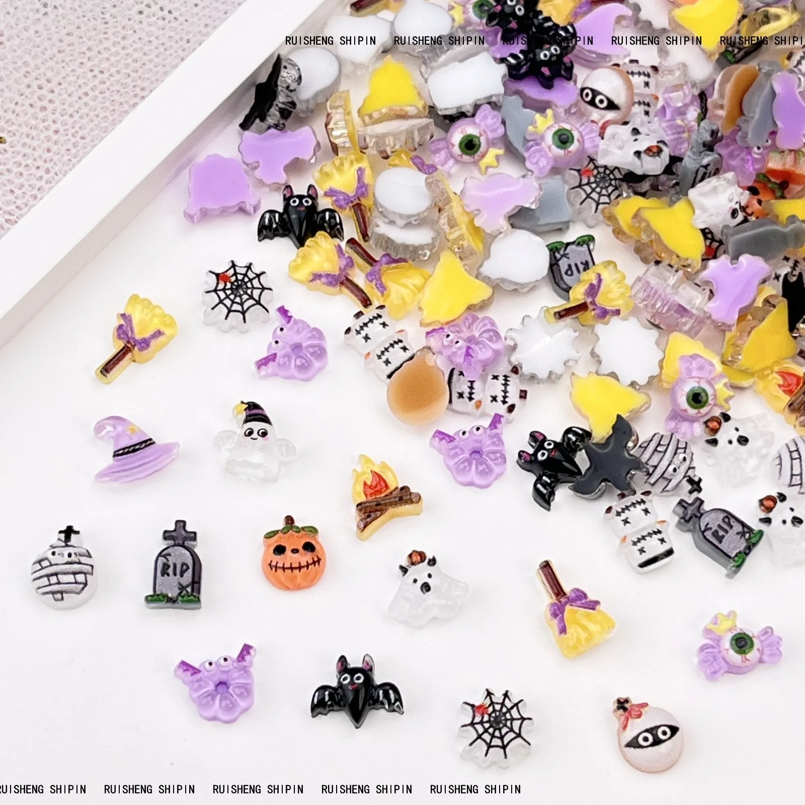 50pcs เรซิ่นมินิสีสันฮาโลวีน G - Art Craft Hat บทวิจารณ์และราคา