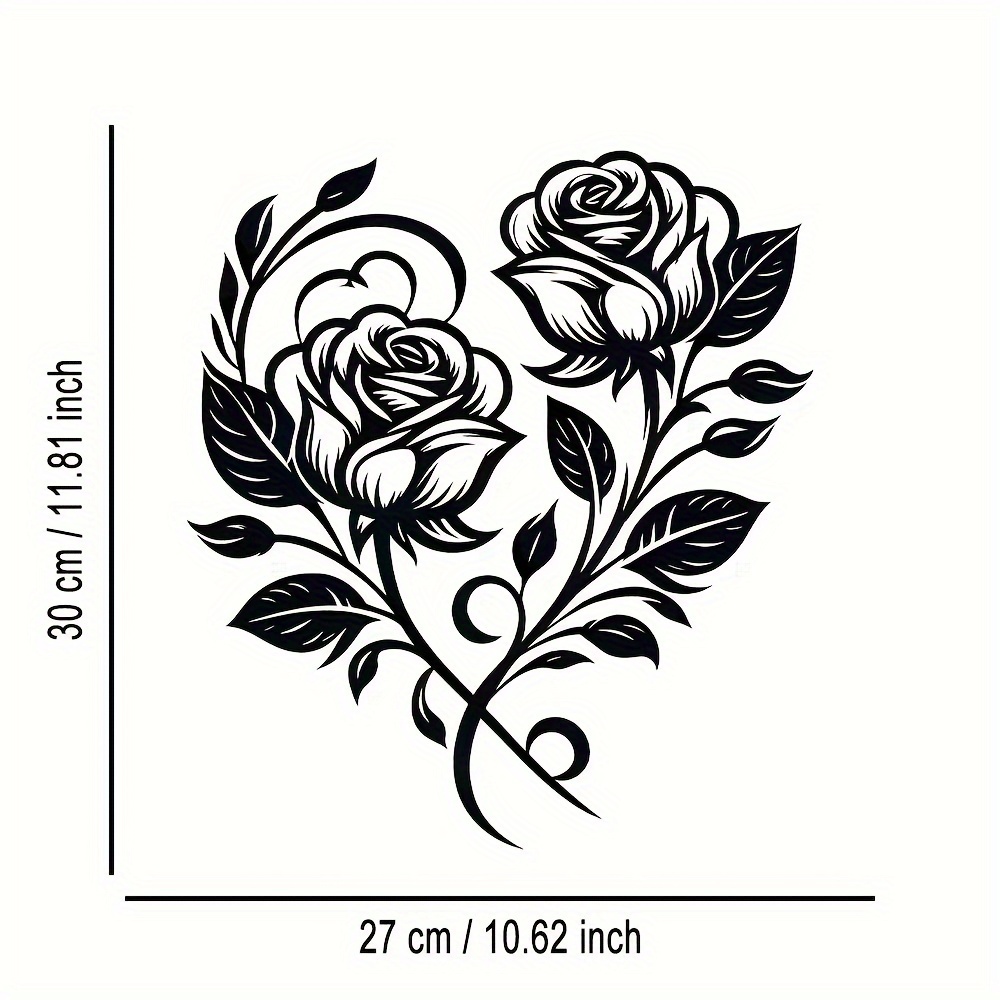 ป้ายโลหะรูปหัวใจกุหลาบสวยงามสไ - Art Craft Bar บทวิจารณ์และราคา