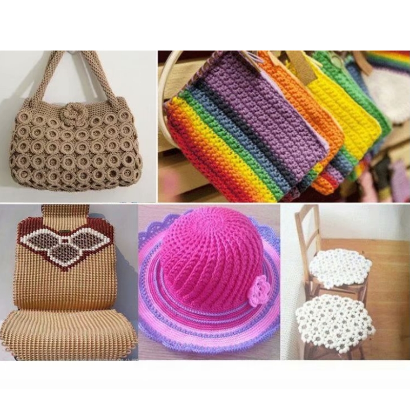 เส้นด้ายโพลีโพรพิลีนสี ขนาด 1. - Art Craft Yarn บทวิจารณ์และราคา