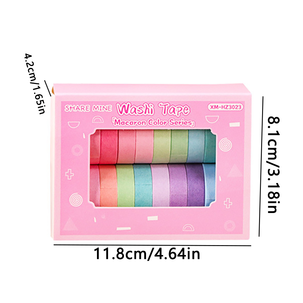 20 ม้วนวาชิเทปเซ็ตเทปวาดภาพเพช - Washi Tape Rolls บทวิจารณ์และราคา