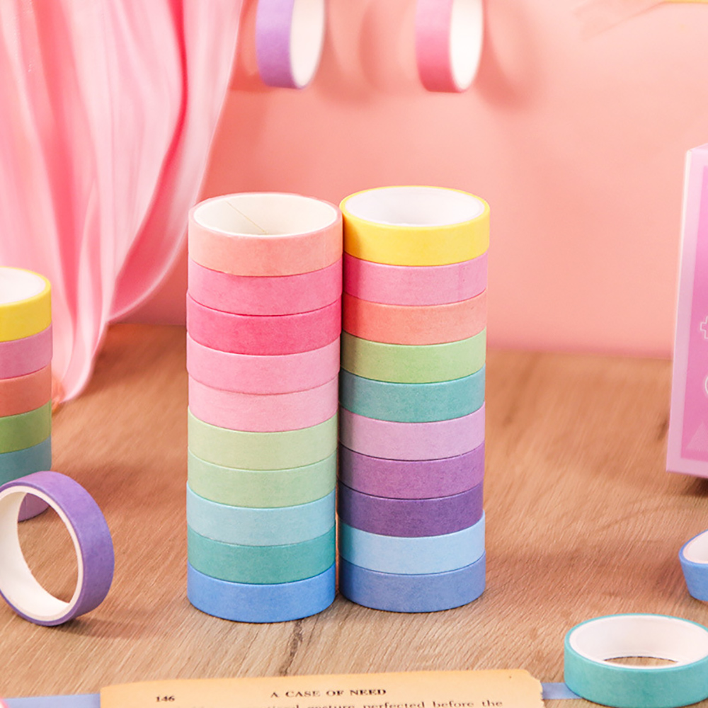 20 ม้วนวาชิเทปเซ็ตเทปวาดภาพเพช - Washi Tape Rolls บทวิจารณ์และราคา