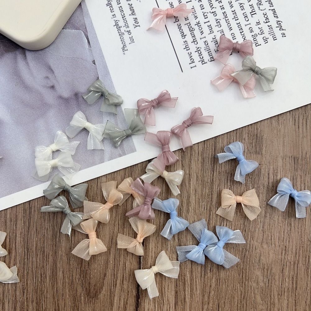 โบว์หลากสี 10 ชิ้น โบว์ไหมมุกป - Art Craft Yarn บทวิจารณ์และราคา