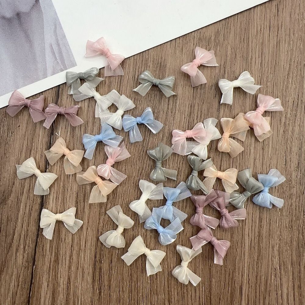 โบว์หลากสี 10 ชิ้น โบว์ไหมมุกป - Art Craft Yarn บทวิจารณ์และราคา