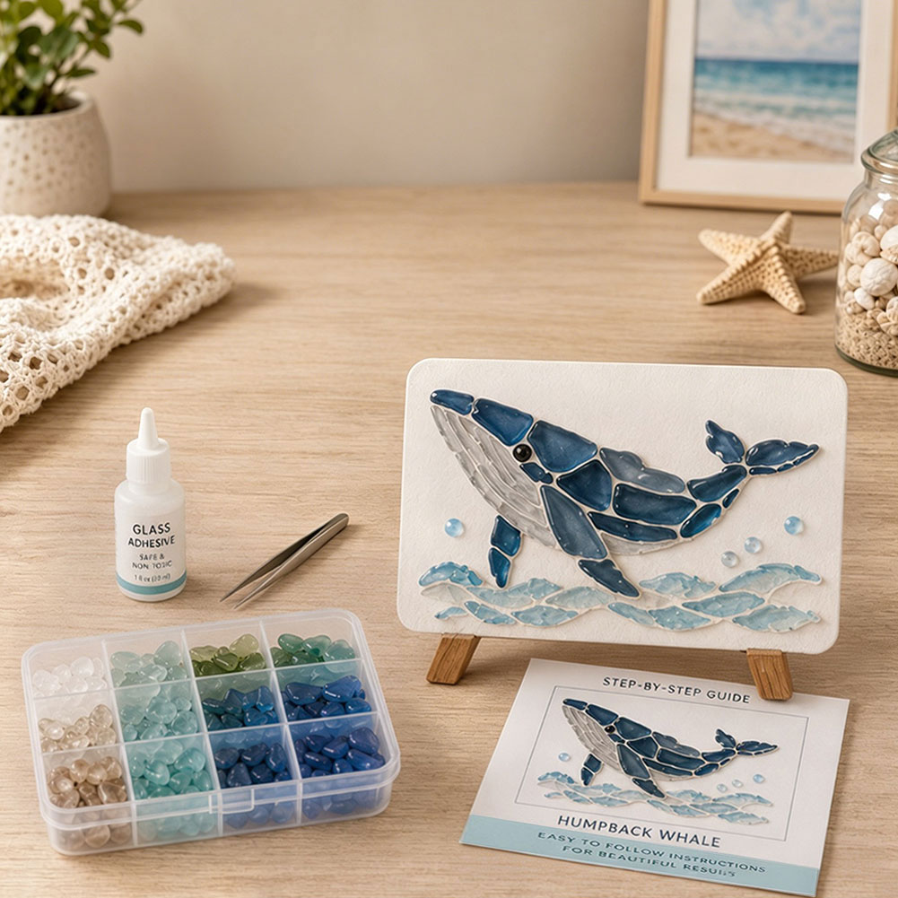DIY Sea Glass Art Kit Sea Glas - Art Craft Gifts For Adults บทวิจารณ์และราคา
