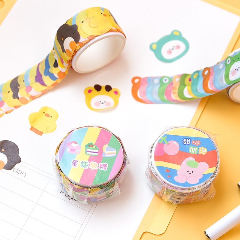 เทปคอลลาจลายการ์ตูนสุดน่ารัก 1 - Washi Tape Rolls บทวิจารณ์และราคา