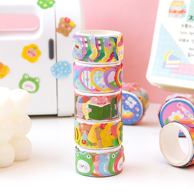 เทปคอลลาจลายการ์ตูนสุดน่ารัก 1 - Washi Tape Rolls บทวิจารณ์และราคา