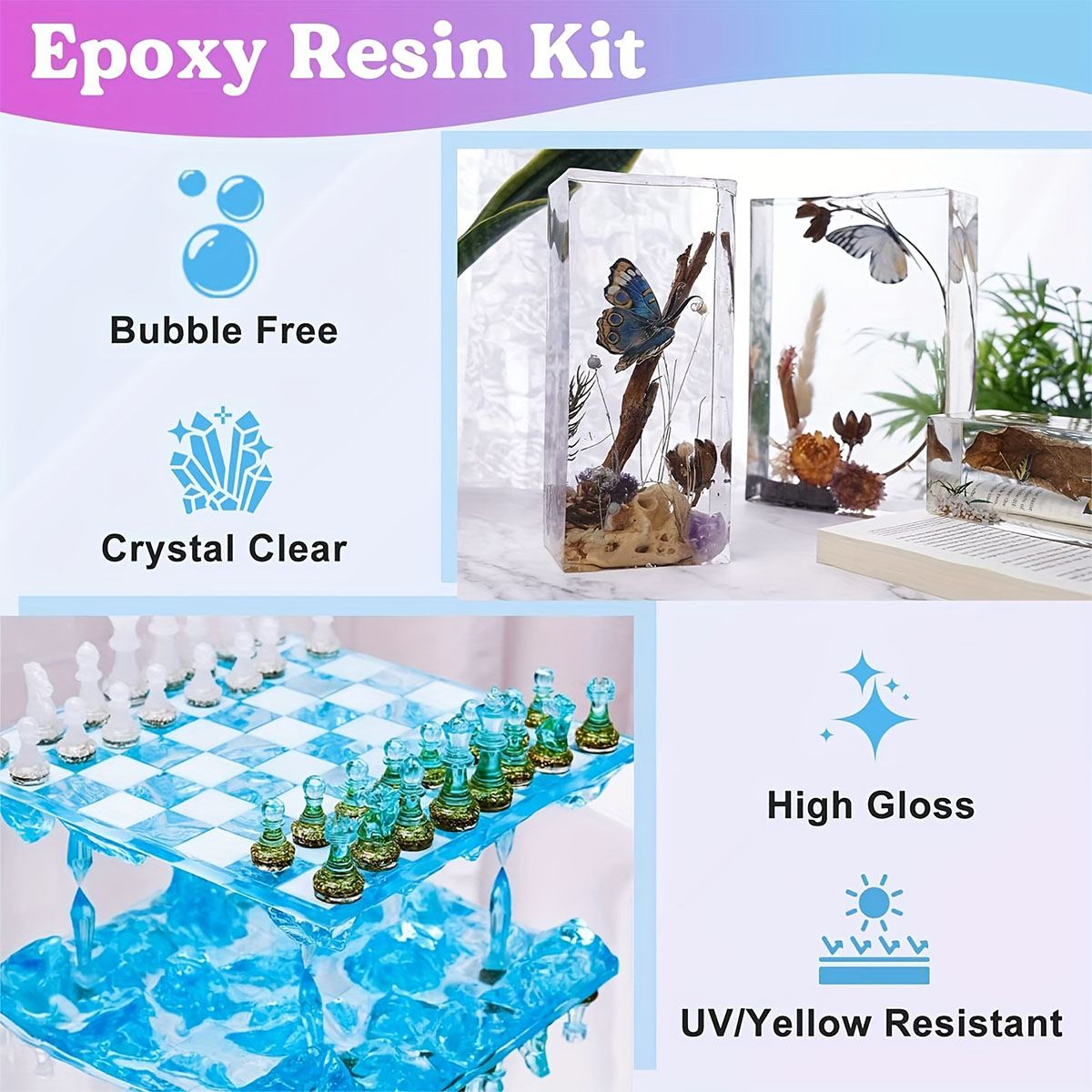 125 ml/250 ml Crystal Clear หล - Resin Casting Mold บทวิจารณ์และราคา