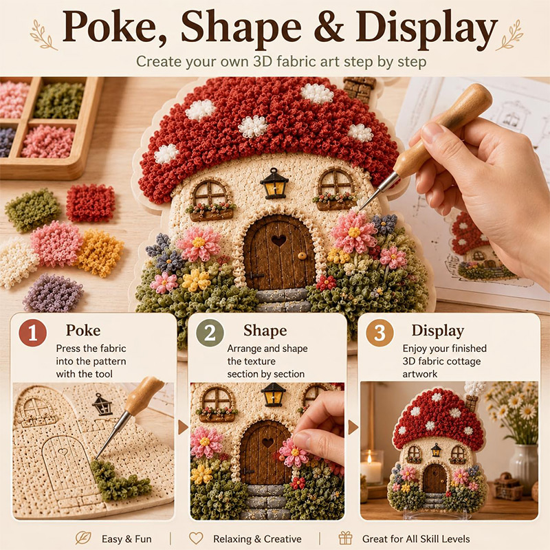 ชุดงานฝีมือ DIY บ้านเห็ด 3 มิต - Art Crafts บทวิจารณ์และราคา