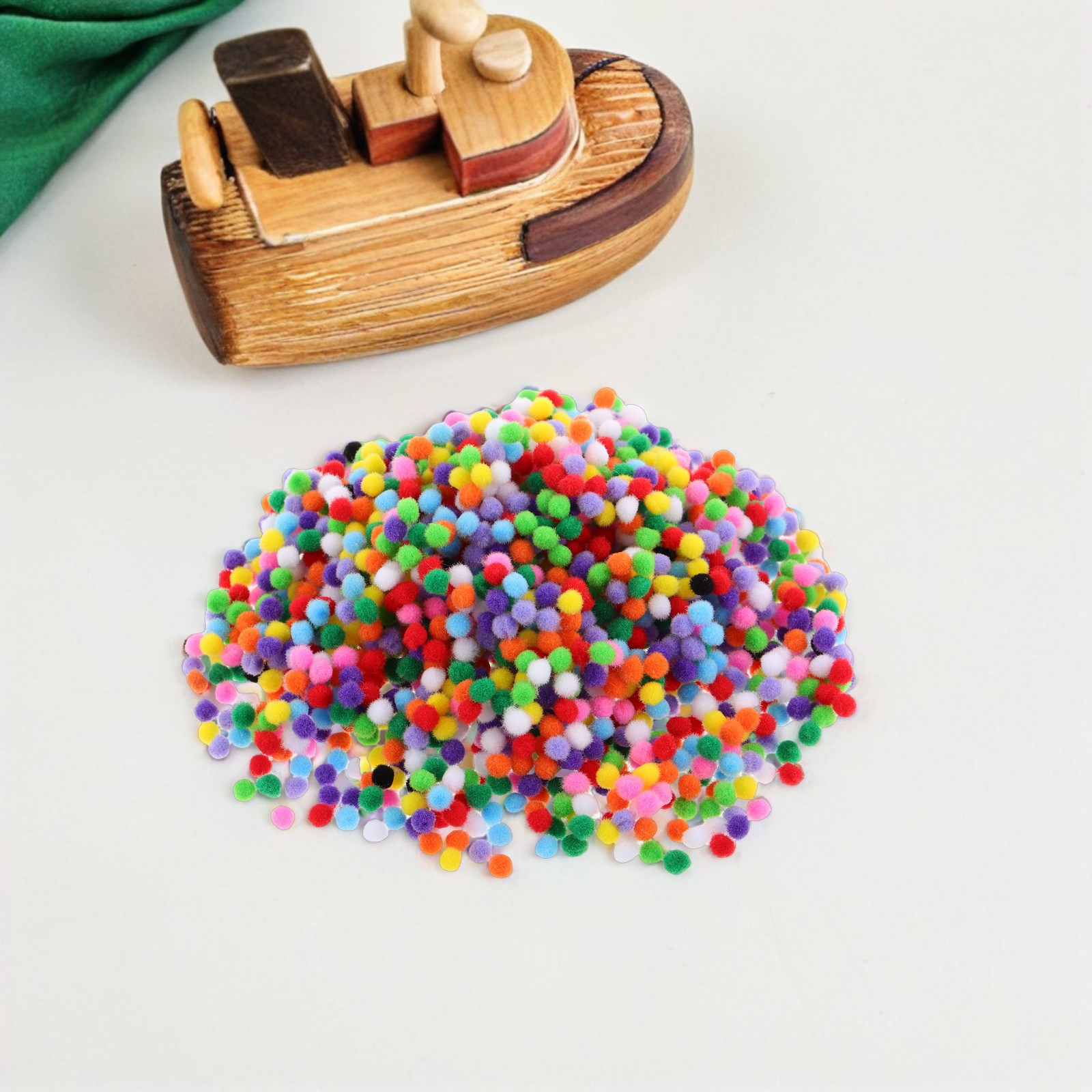 พู่ปอมปอมหลากสีขนาด 5 มม. จำนว - Art Craft Hat บทวิจารณ์และราคา
