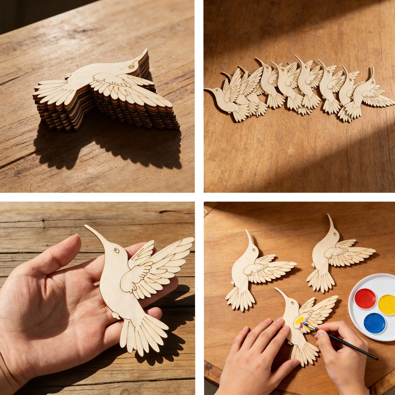 ชุดงานฝีมือไม้รูปสัตว์และนก 10 - Art Crafts บทวิจารณ์และราคา