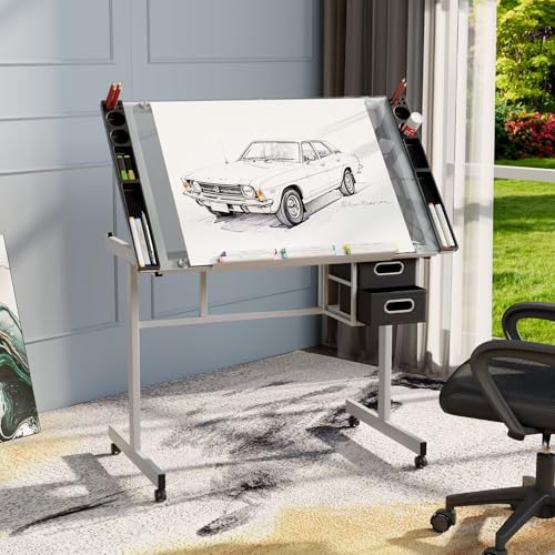 โต๊ะเขียนแบบปรับระดับได้พร้อมท - Art Crafts บทวิจารณ์และราคา