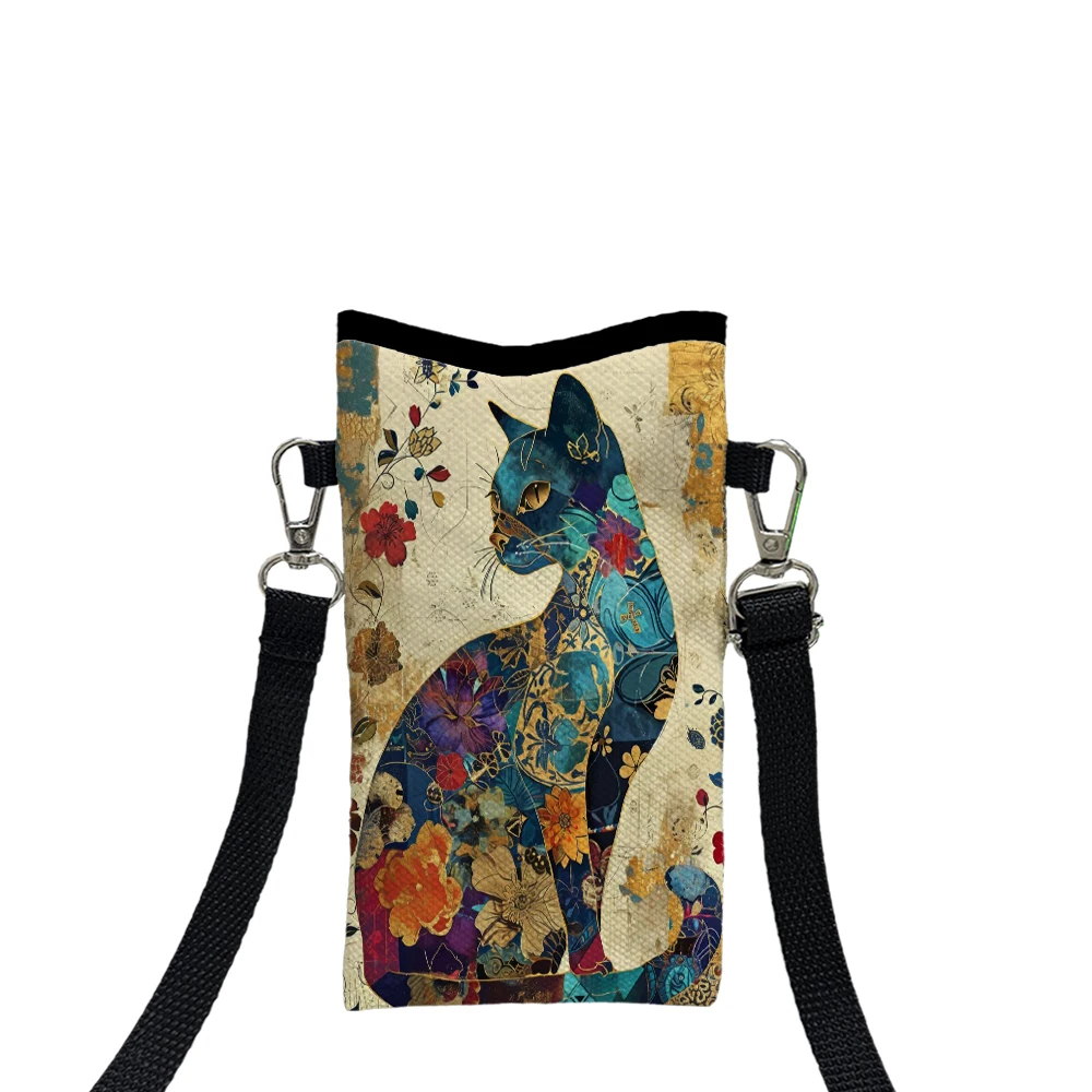 กระเป๋าสะพายข้างลายแมวลายดอกไม - Art Craft Bag บทวิจารณ์และราคา