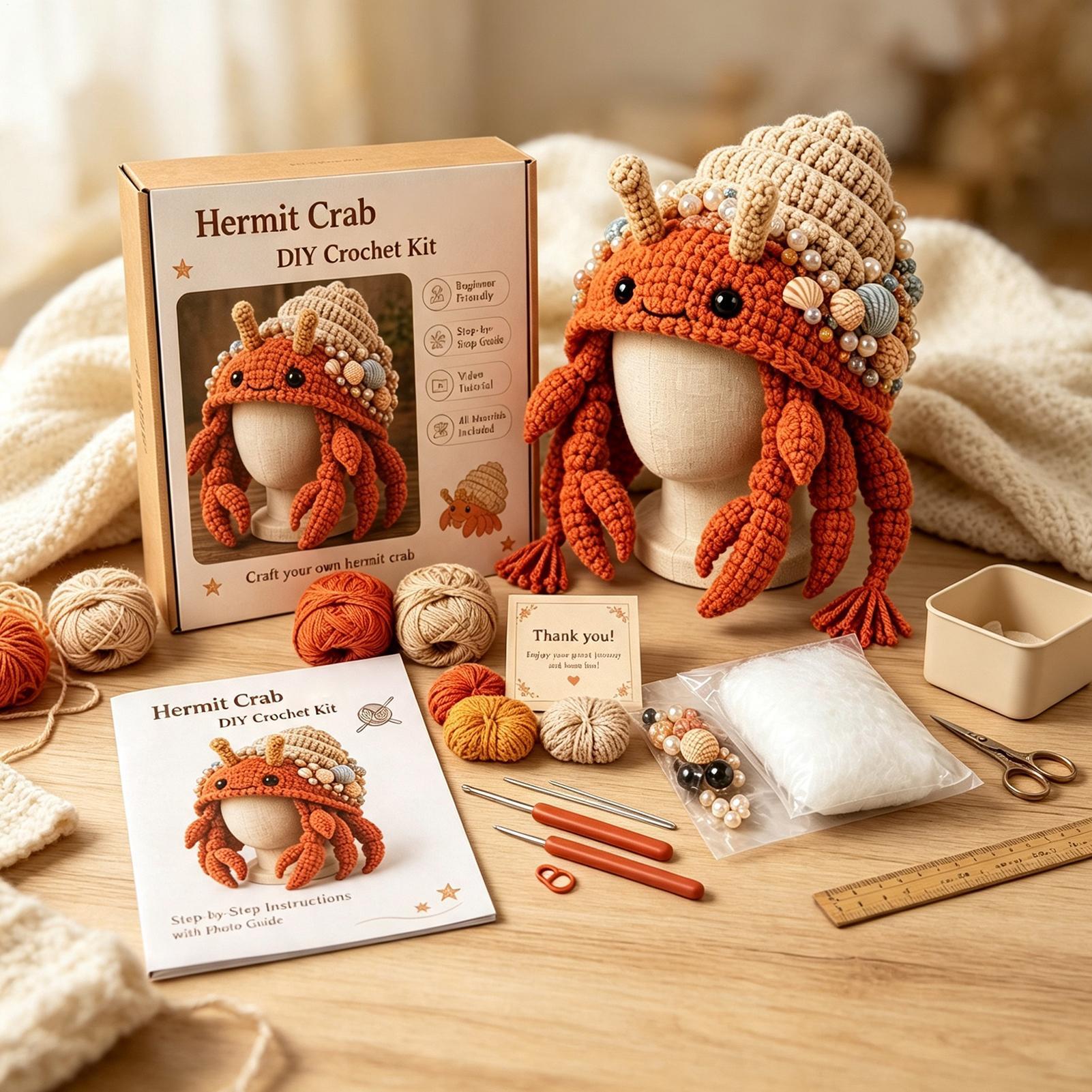 ชุดอุปกรณ์ถักหมวกโครเชต์ หมวกส - Art Craft Hat บทวิจารณ์และราคา