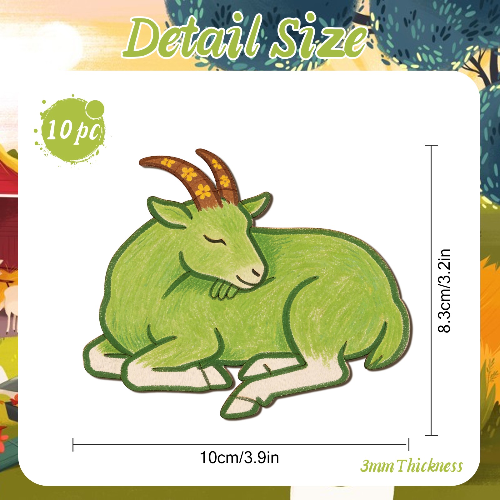 ชุดงานฝีมือไม้แกะสลักรูปแกะ 10 - Art Crafts บทวิจารณ์และราคา