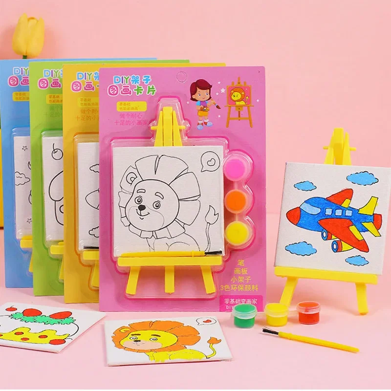 10 แพ็คการ์ตูน DIY ภาพวาดสีน้ํ - Art Craft Movement บทวิจารณ์และราคา