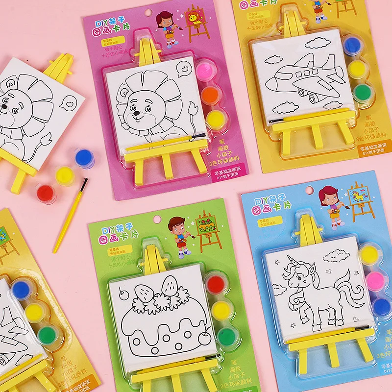 10 แพ็คการ์ตูน DIY ภาพวาดสีน้ํ - Art Craft Movement บทวิจารณ์และราคา