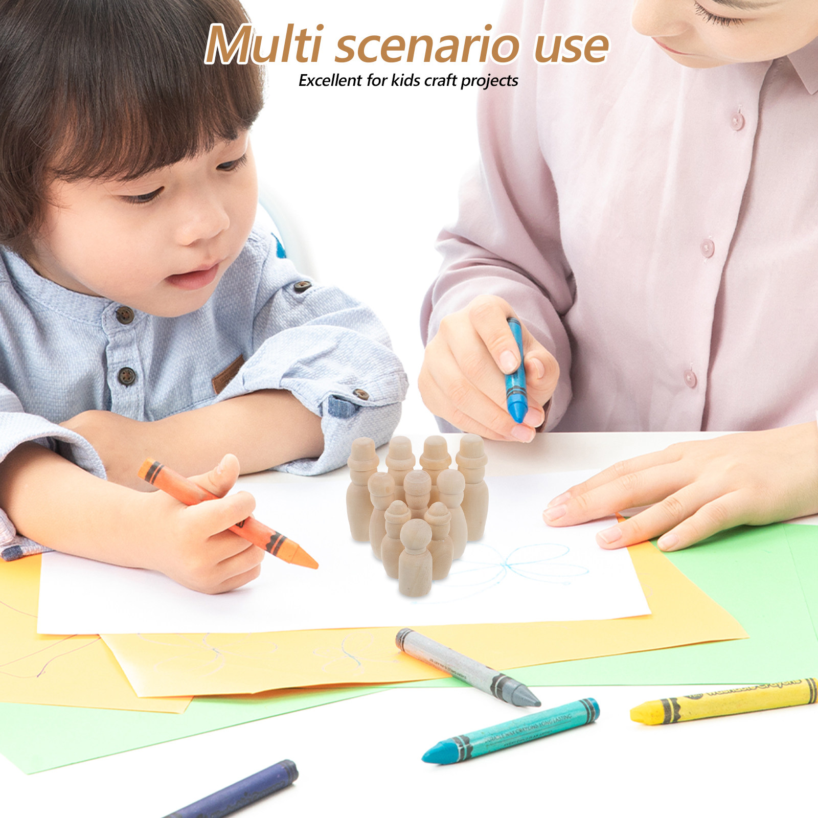 หุ่นไม้ธรรมชาติแบบไม่เคลือบสี  - Art Craft Yarn บทวิจารณ์และราคา